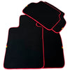 BMW X6 Series G06 SUV (2020-2024) Red Trim AutoWin Black Floor Mats
