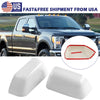 Ford F250 F550 Superduty White Wing Side Towing Top Mirror Cover Caps (2017-2024)