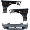 Front Bumper Covers Fascias Fender Kit For 1996-1998