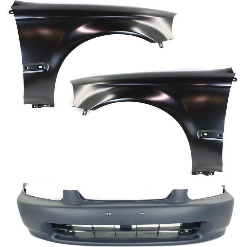 Front Bumper Covers Fascias Fender Kit For 1996-1998