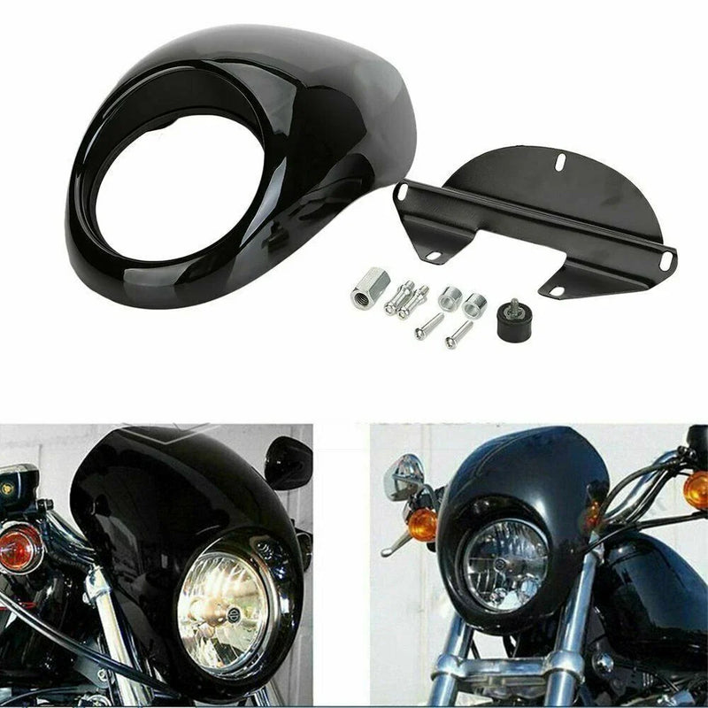 Harley XL883 / 1200 Front Headlight Fairing Mask Cover (2004-2023)