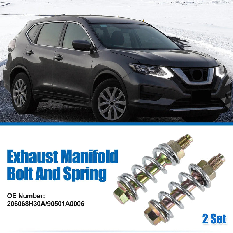 Toyota 2 x Exhaust Manifold Bolt Nut and Spring Repair