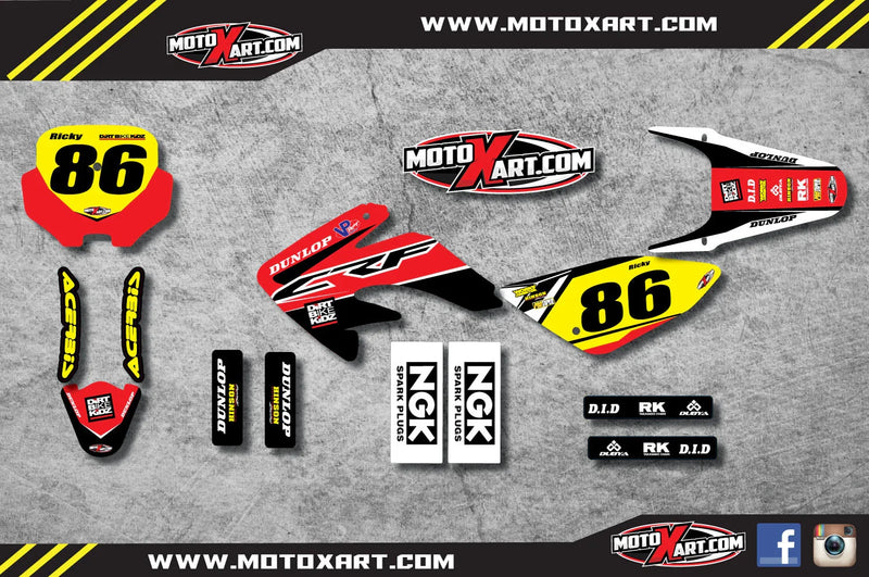 Honda CRF 80 (2004-2010) - Stickers & Decals PYRO Style Graphics Kit