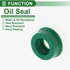 Oil Seal Seal Ring Rotary Shaft Seal TPU 8x14x6mm High Pressure Green 5 Pcs