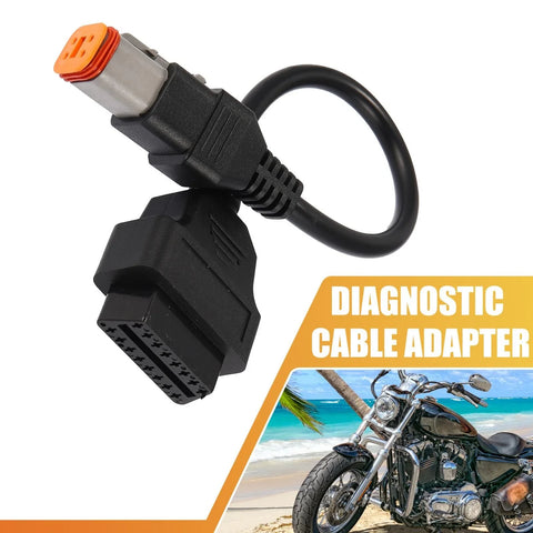 Harley Davidson 16Pin to 4Pin 4Pin to OBD2 Diagnostic Scanner Adapter Cable