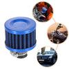 Motorcycle Car Blue 4pcs 12mm Air Filter Cleaner Round