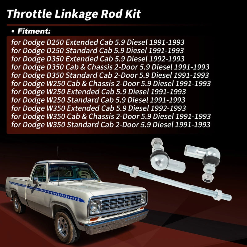 Dodge D250 D350 5.9L Diesel Throttle Linkage Rod (1991-1993)
