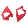 BMW R1200GS Red Foot Pegs Protector Heel Guard Plate (2013-2018)