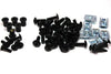Honda CBR600F4i Fork Head & Windscreen Bolts Clips Aluminium Black