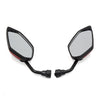 Motorcycle Motorbike 2 x Polygon Rear Side View Mirror