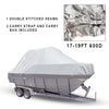 17-19ft Trailerable Boats Jumbo 600D Polyester Waterproof Boat Cover