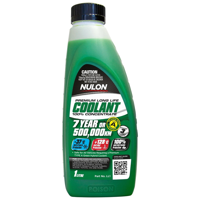 Make Model 1L Nulon Green Premium Long Life Coolant 100% Concentrate