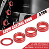 Honda Civic 4pcs Red Air Conditioner Shift Knob Covers (2022)