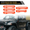 Jeep Gladiator JT (2020-2021) - 1 Set, Orange Door Tailgate Handle Cover