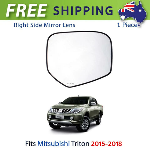 Side Mirror Glass Lens Rear View RH Fits Mitsubishi Triton L200 Pickup 2015-18