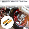 Frame Bolt 10.5mm Aluminum Alloy Motorcycle Slider 2 x Gold Tone