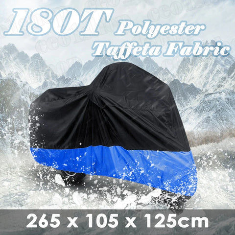 Yamaha Road Star Midnight Silverado XV 1600 1700 Black+Blue Motorcycle Cover