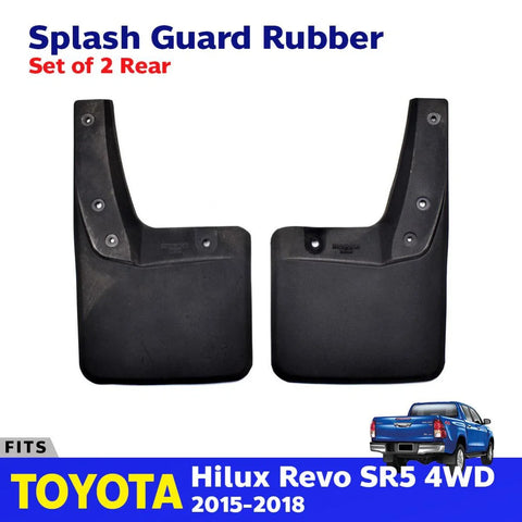 Mud Splash Guard Rubber Pair Fits Toyota Hilux Revo SR5 4WD Pickup 2015-19 D06