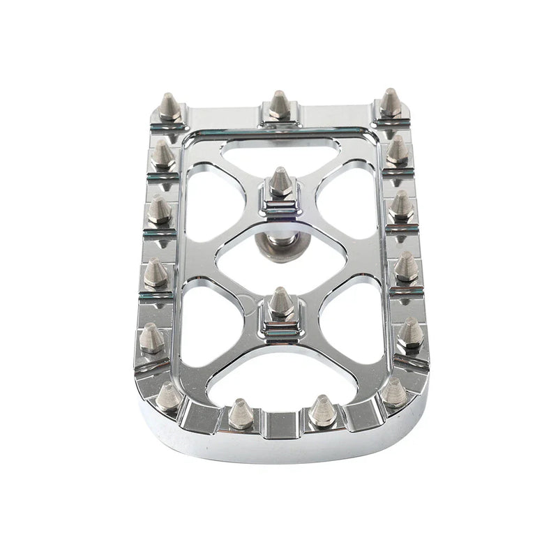 Harley Softail Touring Electra Road Glide CNC Silver Brake Pedal Pad