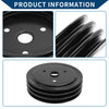 Chevy SBC Small Block 262 3 x Triple-Groove Short Water Pump Crank Pulley