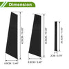 BMW 1-Series (2017-2021) Black 6 Pcs Door Pillar Window Trim