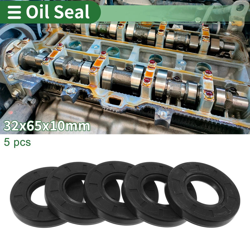 Oil Seal 32x65x10mm NBR Rubber Seal Ring Rotary Shaft Seal 5 Pcs