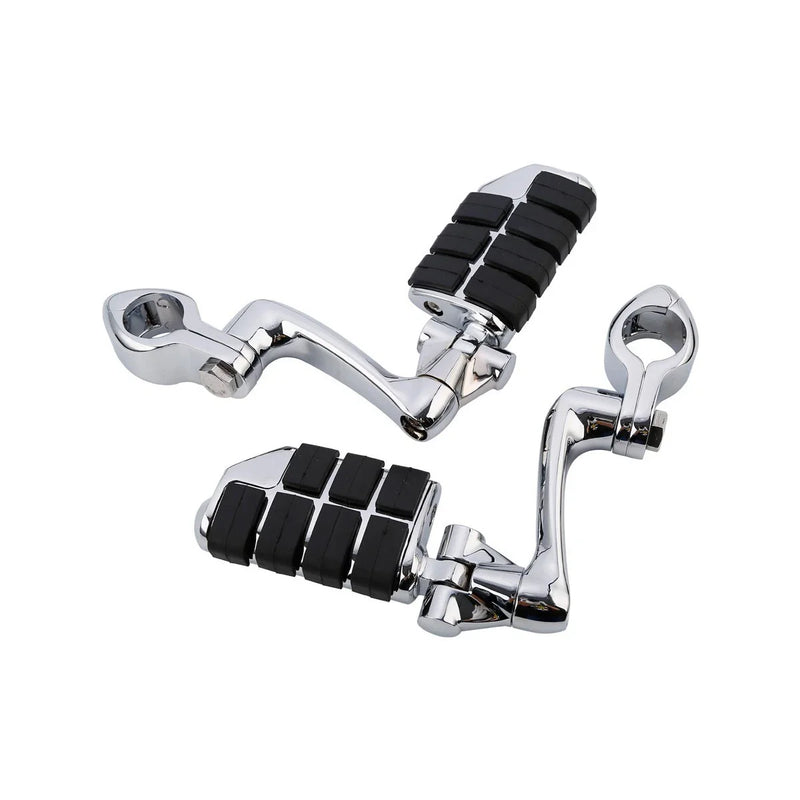 Harley Touring Dyna Foot Pegs 1-1/4" Engine Guard Mounts Clamps