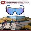 Blue Lens Black Blue Frame 1 Set Motorcycle Riding Goggles