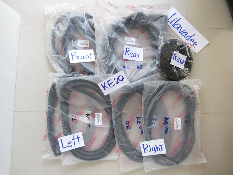 Toyota Corolla KE20 4-Door Weatherstrip Rubber Seal Set (1970-1979)