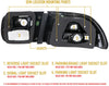 Honda Civic EG 3DR Clear White Rear Tail Light (1992-1995)