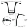 Harley Softail FXST Black 18" Fat 1.25" Handlebar Hanger Bar
