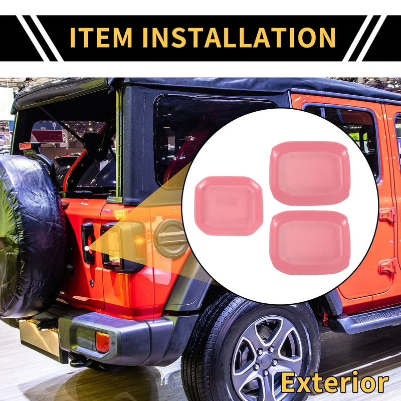 Jeep Gladiator Pink Exterior Door Handle Bowl Cover Trims (2020-2024)