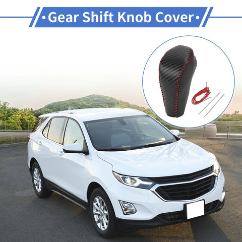 Chevrolet Cruze (2011-2015) Black Carbon Fiber Red Gear Shift Knob Cover