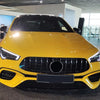 Benz CLA Class W118 GT Style Gloss Black Front Bumper Grille Trim (2020-2023)