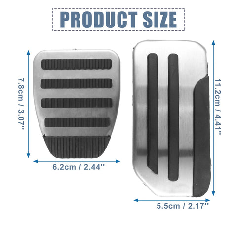 Nissan Juke, Leaf 3 x Accelerator & Brake Pedal Covers (2011-2018)