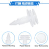 Buick White 25 x Door Trim Panel Retainer Clip Fastener Rivet