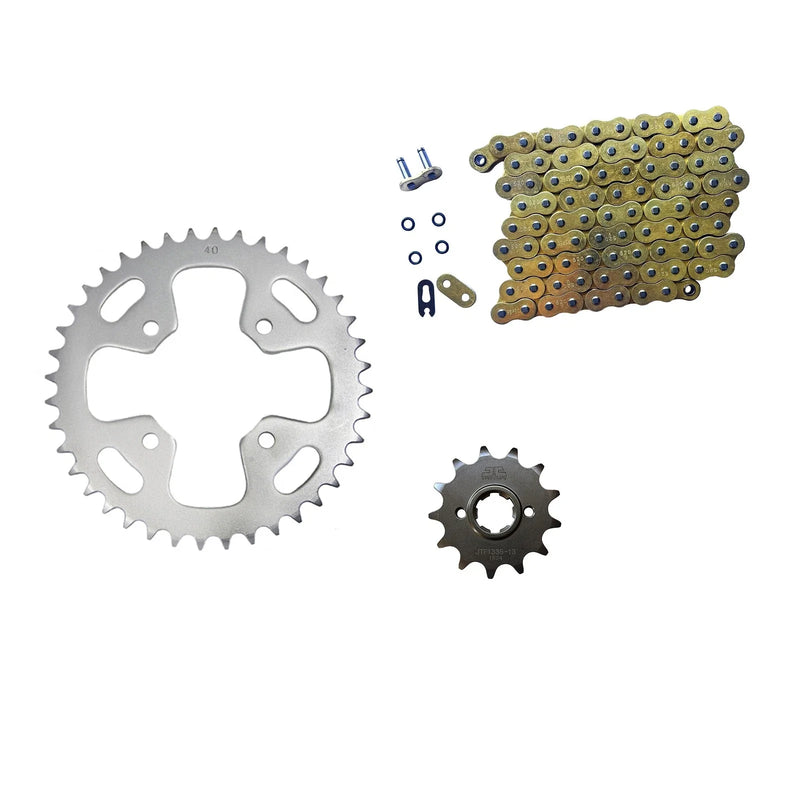 Honda ATC350X Gold 520x90 O-Ring Drive Chain & 13/40 Sprockets (1985–1987)