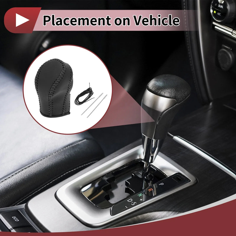 Infiniti FX35 Black Faux Leather 1 Pc Gear Shift Knob Cover (2009-2013)