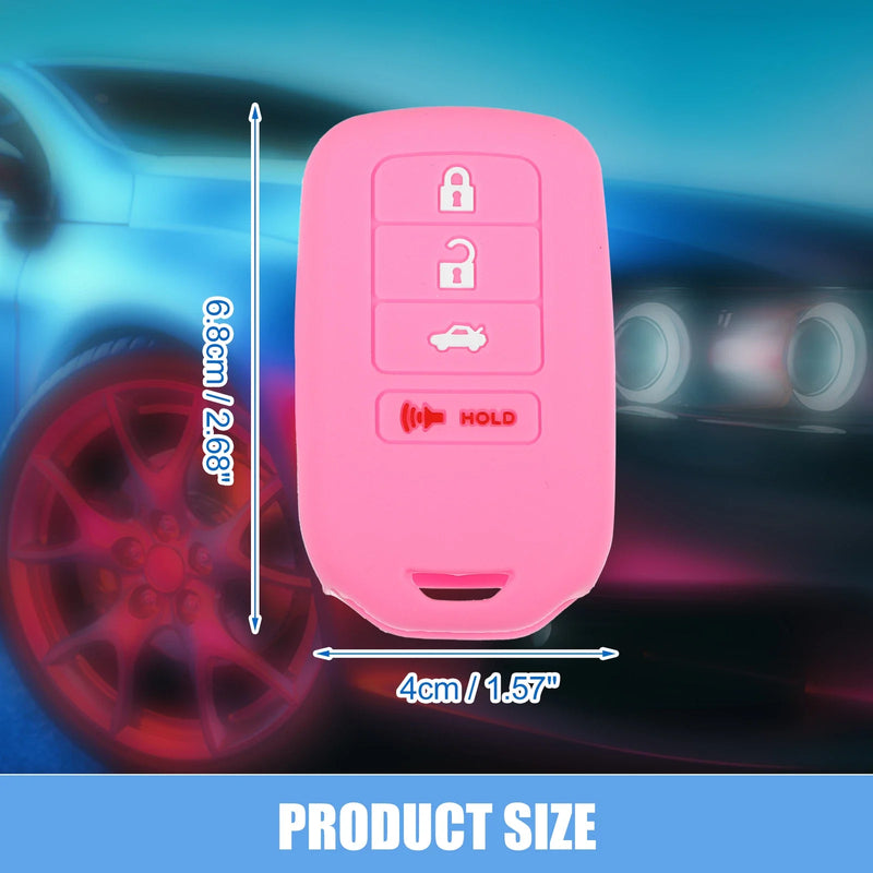 Honda Accord EX EXL EX-L 2013-2018 Black Pink Smart Key Fob Cover (2 x)
