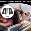 Mercedes-Benz M-Class (2006-2011) Black 6 x Car Pillar Window Trim Covers