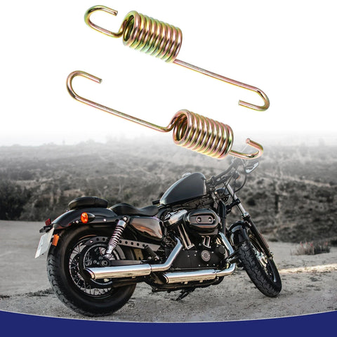 Suzuki 2 x 8cm Gold Tone Plated Steel Motorcycle Brake Pedal Return Spring
