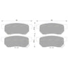 Honda City / Civic / Concerto / CRX Rear Disc Brake Pads Set (1987-2019)