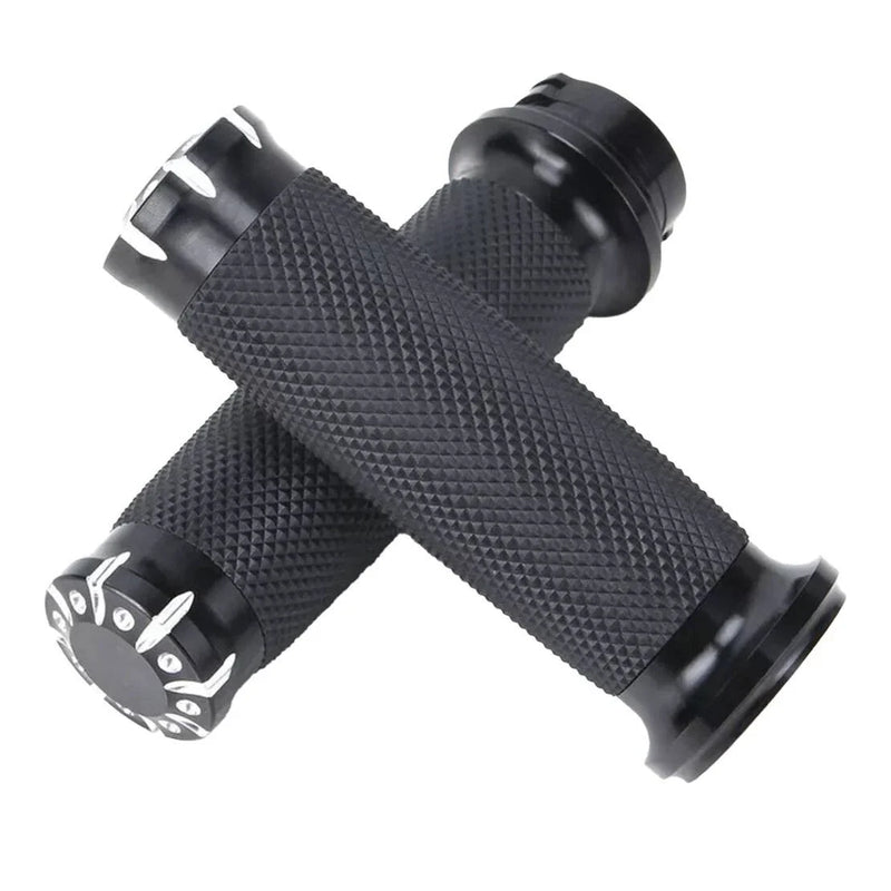 Honda Yamaha Suzuki Kawasaki 2 x Black Motorcycle Handlebar Grips