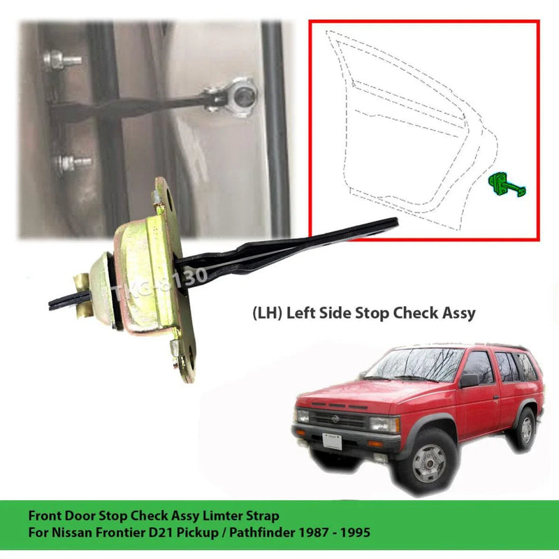 Nissan Pathfinder Left Front Door Stop Limiter Strap (1987-1995)