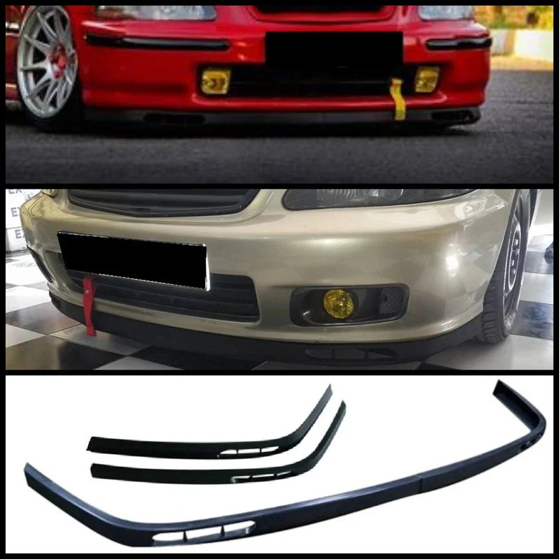 Honda Civic EK 2 Piece Euro Front Bumper Splitter (1995-2000)