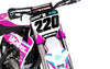 Husqvarna TC 85 Custom Graphic Kit 2018-2024 Ripped Pink Decals Stickers