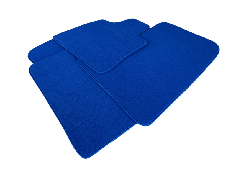 BMW X5 Series E70 Blue Rounds with Rovbut Logo Floor Mats (2007-2013)