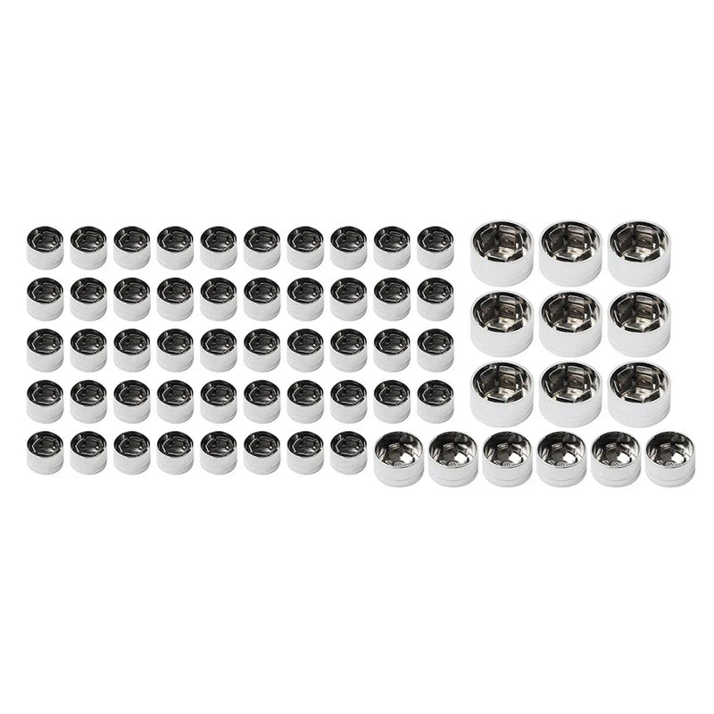 Harley Softail FXST 63 Pcs Chrome Engine Topper Bolt Caps (2000-2006)
