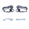 BMW X5 4pcs Rear LH+RH Chrome Outer Door Handle and Carrier (2000–2007)