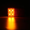 Trailer Truck 8 LED Tail Lights Brake Rear Turn Signal Lamp Amber+Red